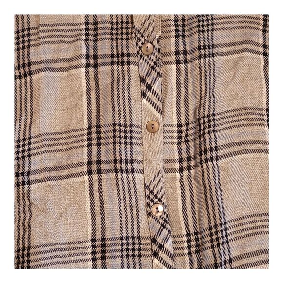 J. Jill Grey Plaid Button-Down Tunic Shirt. XS - Picture 7 of 9